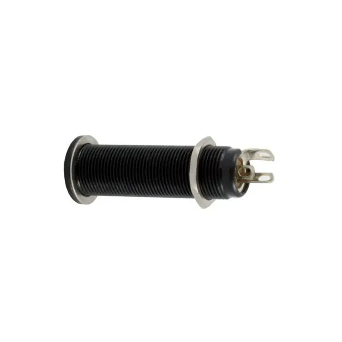 EP-0152-003 Switchcraft Black Stereo Long Threaded Jack