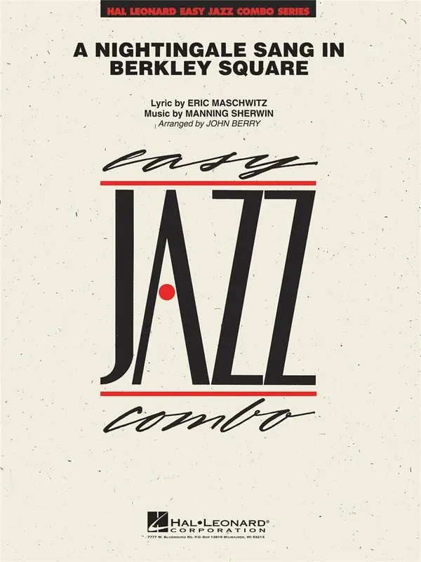 Eric Maschwitz A Nightingale sang in Berkeley Square (Arr. John Berry) Jazz Ensemble
