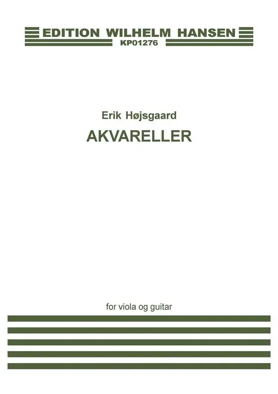 Erik Hojsgaard Akvareller Viola mit Begleitung
