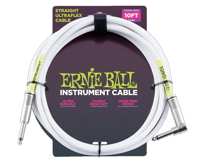 Ernie Ball EB6049 Instrumentenkabel 3.0m weiß