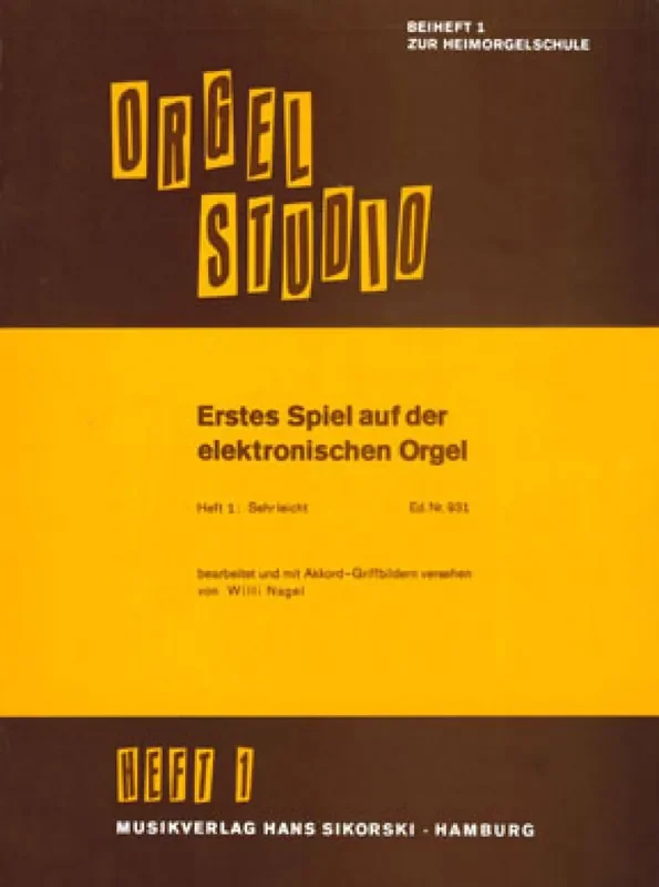 Erstes Spiel auf der elektronischen Orgel