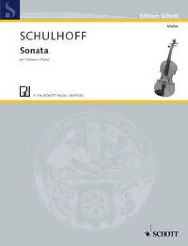 Erwin Schulhoff Sonata op. 7 WV 24 Violine mit Begleitung