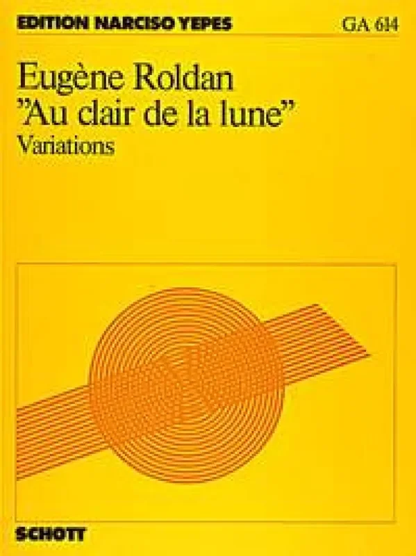 Eugène Roldan Variationen Au Clair De La Lune Gitarre Solo
