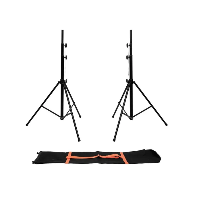 Eurolite Set 2x LS-1 EU Stahl + Tragetasche