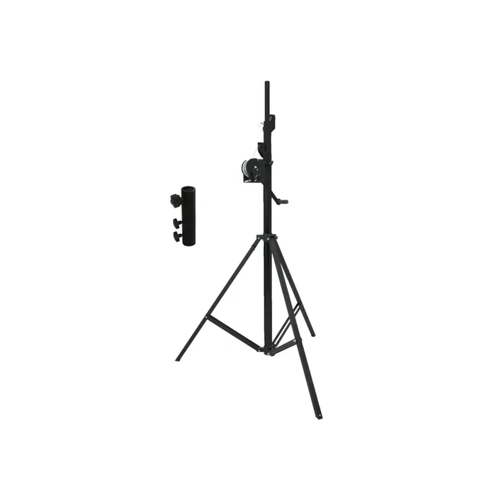 Eurolite Set STT-400/85 Kurbelstativ TÜV/GS schwarz + STV3529 Adapter lang