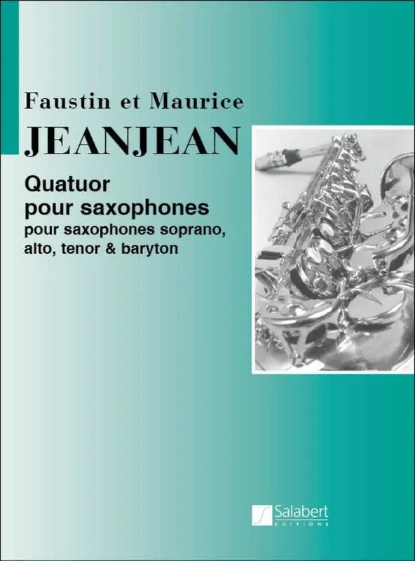F. Jeanjean Quatuor Pour Saxophones Partition Et Parties Saxophon Ensemble