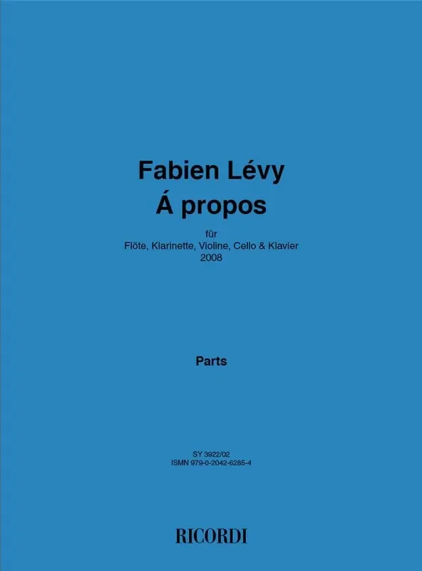 Fabien Lévy À propos Kammerensemble