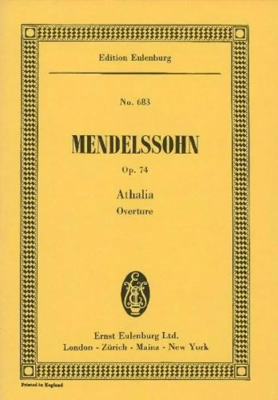 Felix Mendelssohn Bartholdy Athalia op. 74 Orchester