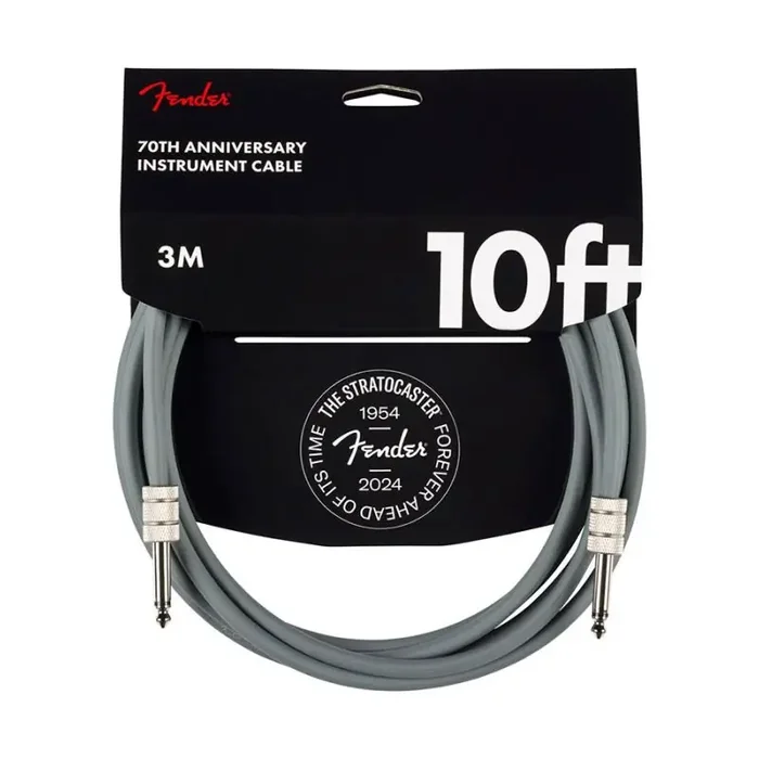 Fender 10‘ Anniversary instrument cable, gray, 10‘