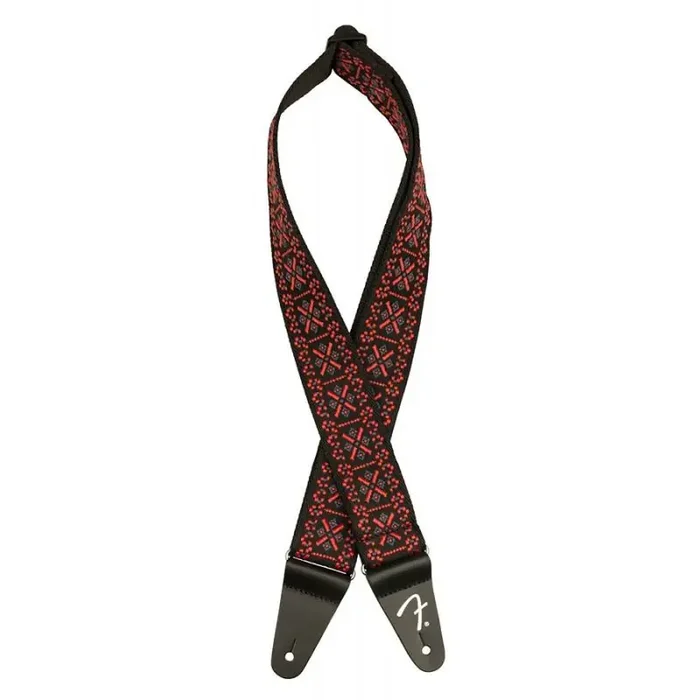 Fender 2″ guitar strap, Pasadena woven, lattice red