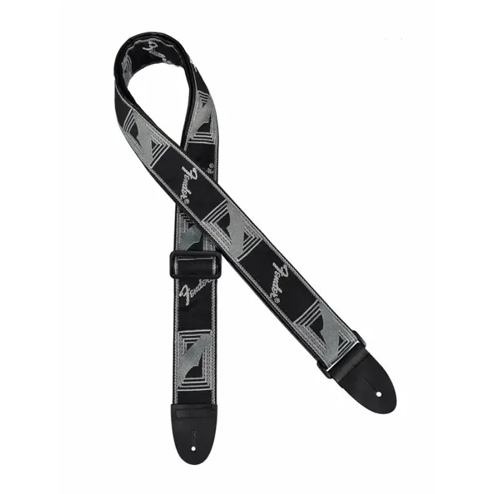 Fender 2 guitar strap ‘Monogrammed‘ black-light grey-dark grey