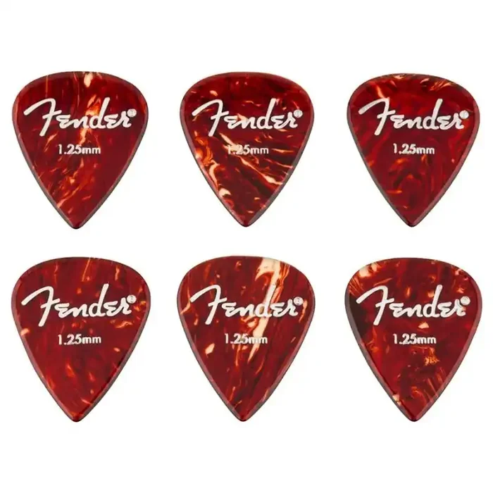 Fender Aero acrylic picks, 6-pack, 1.25mm