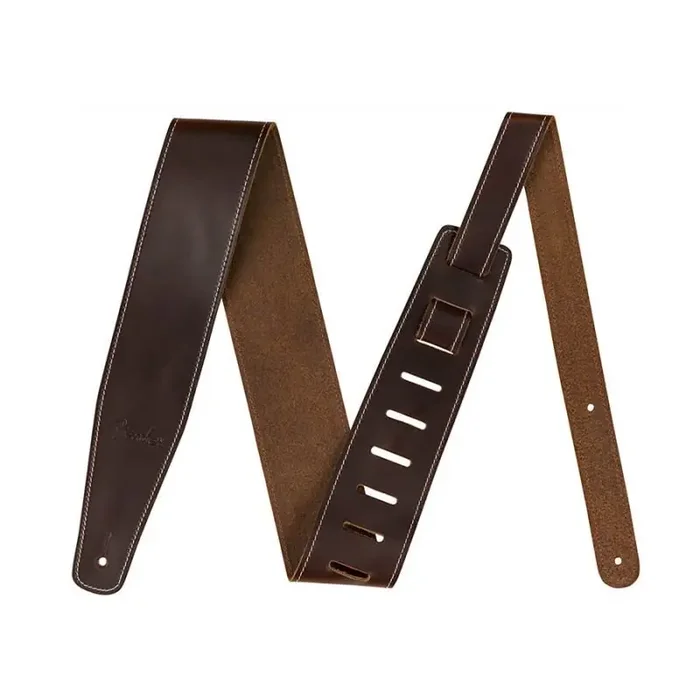 Fender broken-in leather strap, 2.5″, brown