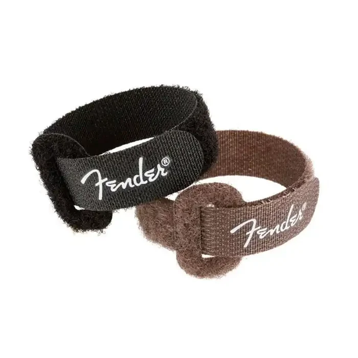 Fender cable ties, 7″, black and brown, 6 pieces