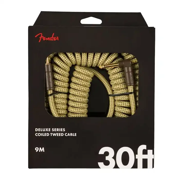 Fender Deluxe Coil Cable 30″, tweed