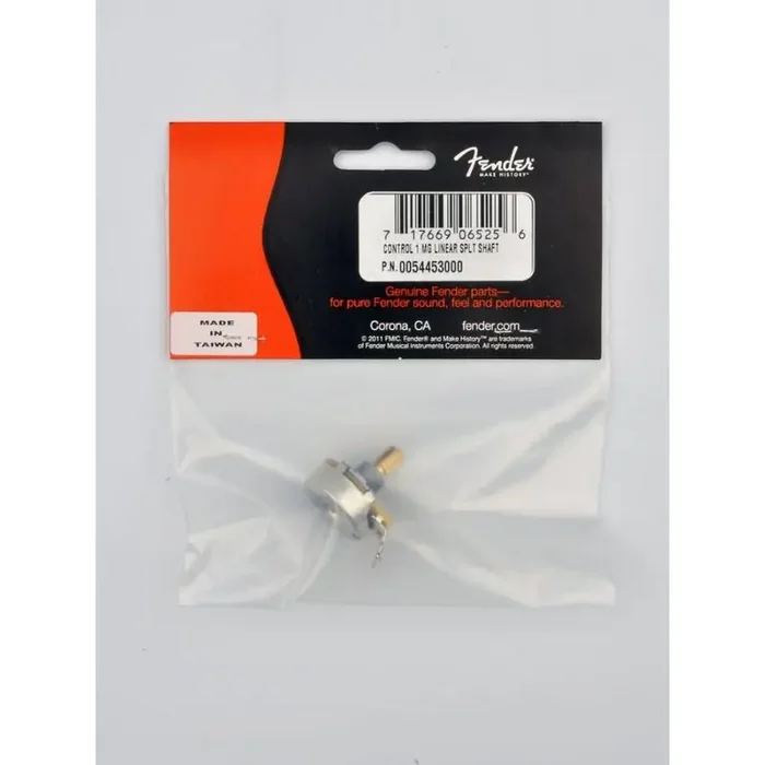 Fender Genuine Replacement Part 1MEG linear potentiometer master volume Jazzmaster split shaft