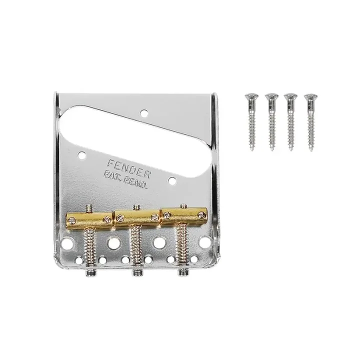 Fender Genuine Replacement Part bridge assembly American Vintage Tele 3 saddle design chrome