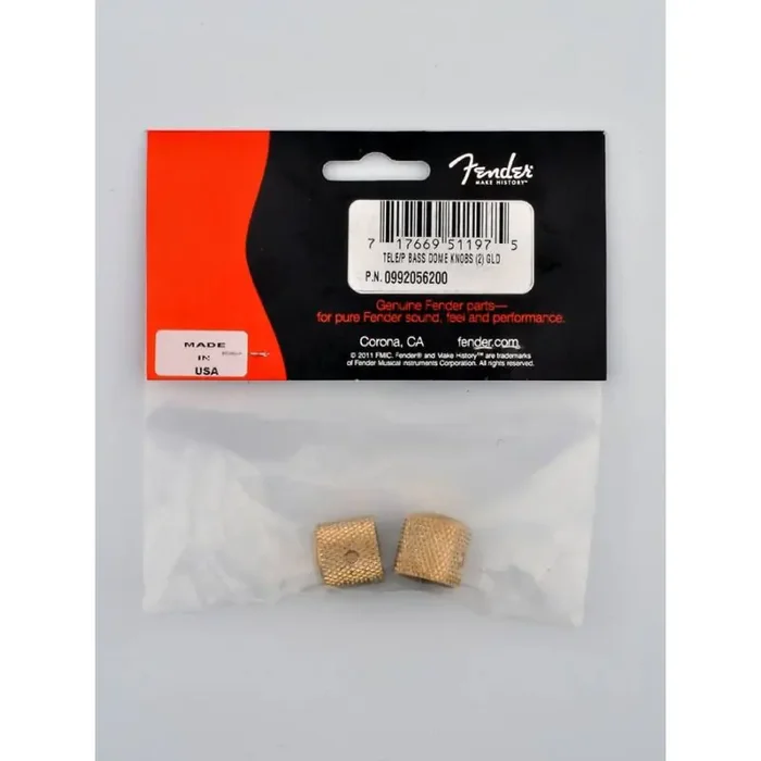 Fender Genuine Replacement Part knob vintage dome style for Tele gold set of 2