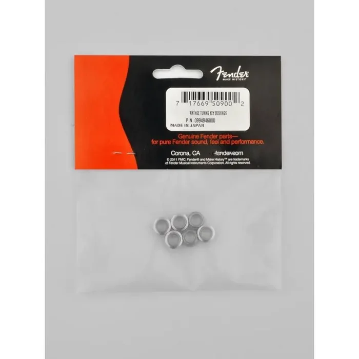 Fender Genuine Replacement Part machine head bushings for American Vintage Guitar chrome set of 6