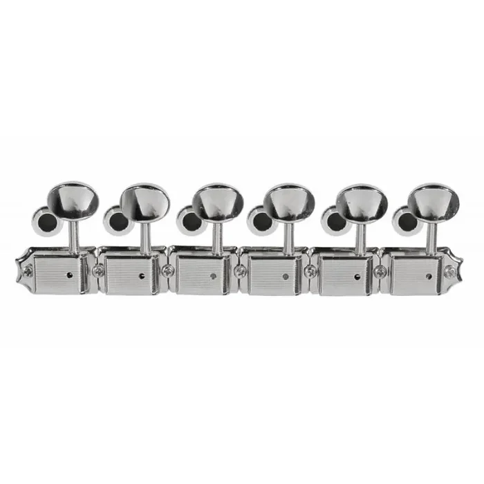 Fender Genuine Replacement Part machine heads vintage Kluson style strat/tele LEFT HANDED mounting materials included chrome set of 6