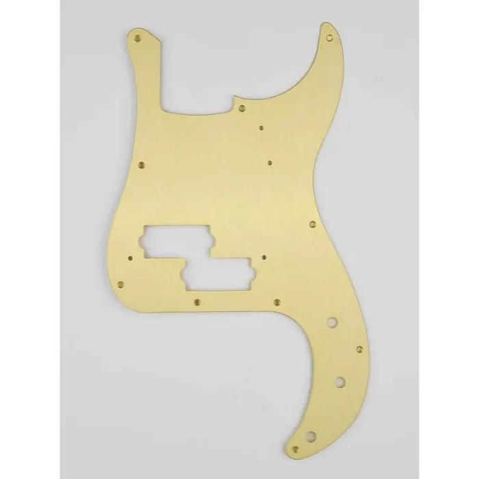 Fender Genuine Replacement Part pickguard ‘57 Precision Bass 10 screw holes 1-ply gold anodized