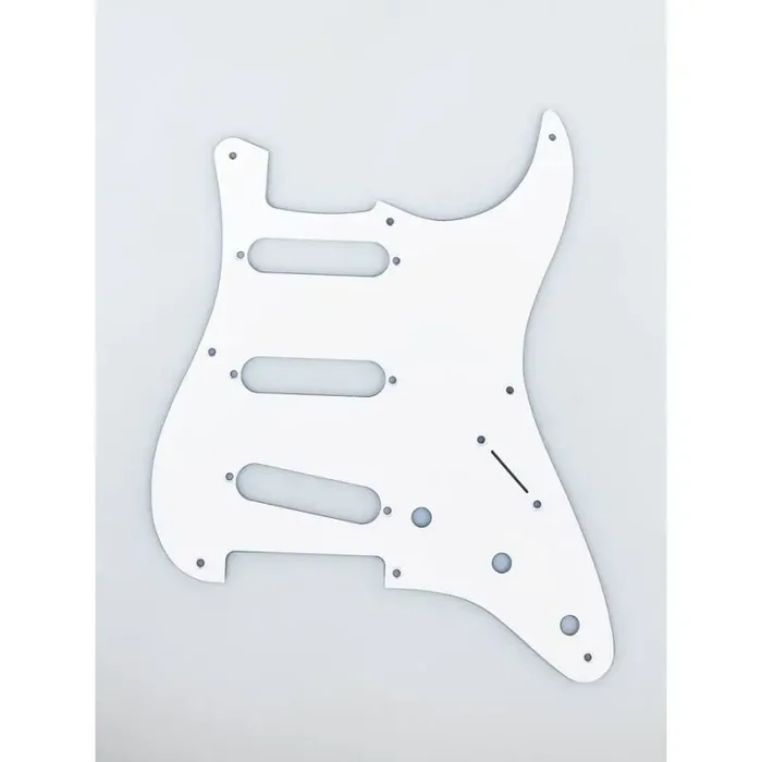 Fender Genuine Replacement Part pickguard ‘57 Vintage Strat SSS 8 screw holes 1-ply white