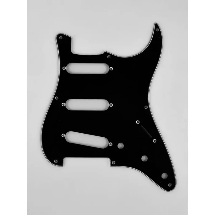 Fender Genuine Replacement Part pickguard ‘57 Vintage Strat SSS 8 screw holes 3-ply black