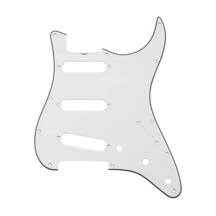 Fender Genuine Replacement Part pickguard Pure Vintage ‘65 Stratocaster 3-ply eggshell 11-hole with nitrocellulose finish