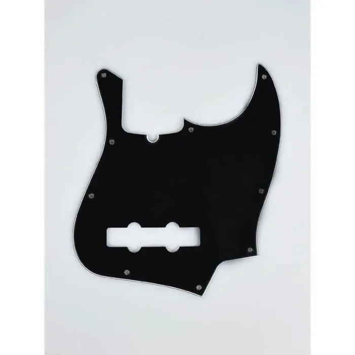 Fender Genuine Replacement Part pickguard Standard Jazz Bass 10 screw holes 3- ply with truss rod notch black