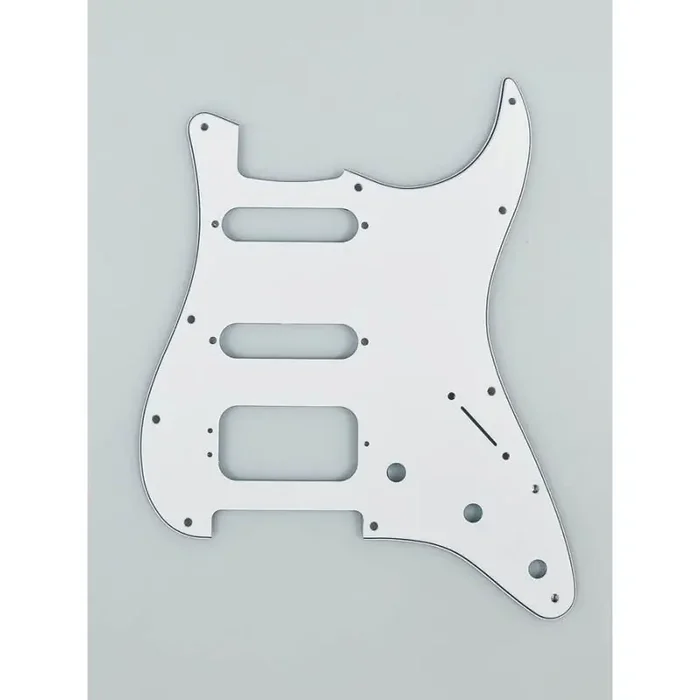 Fender Genuine Replacement Part pickguard Standard Strat HSS 11 screw holes 3-ply white