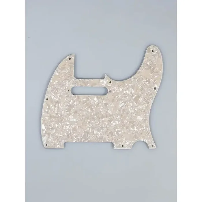 Fender Genuine Replacement Part pickguard Standard Tele 8 screw holes 4-ply aged white moto