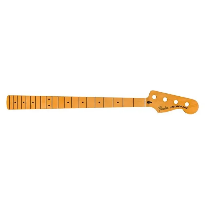 Fender Genuine Replacement Part Precision to Jazz Bass conversion neck, 20 medium jumbo frets, 12″ maple fingerboard, MIM