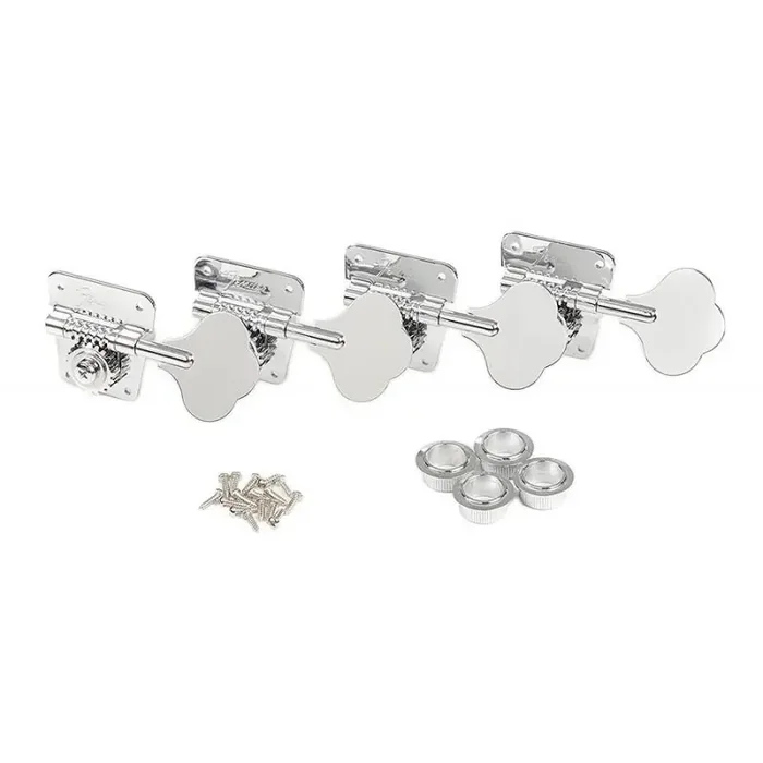 Fender Genuine Replacement Part Pure Vintage bass machine heads, 70‘s, nickel/chrome, set of 4