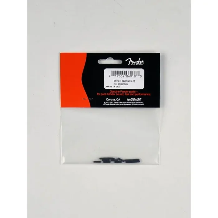 Fender Genuine Replacement Part saddle height screws American Deluxe Tele short 4-40 x 3/8 black 12 pcs
