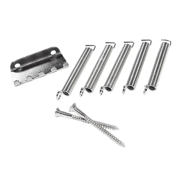 Fender Genuine Replacement Part tremolo spring mounting claw kit for Pure Vintage Stratocaster, nickel