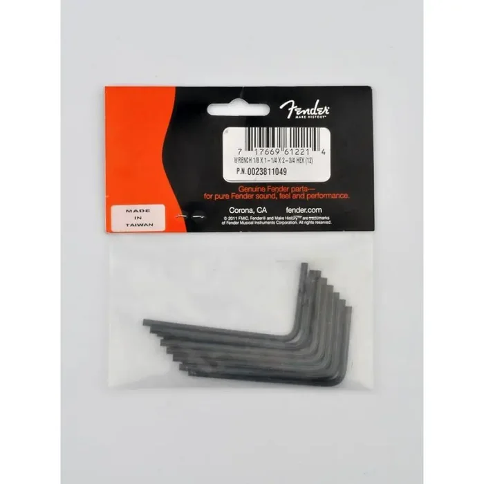 Fender Genuine Replacement Part truss rod wrench 1/8 hex set of 12