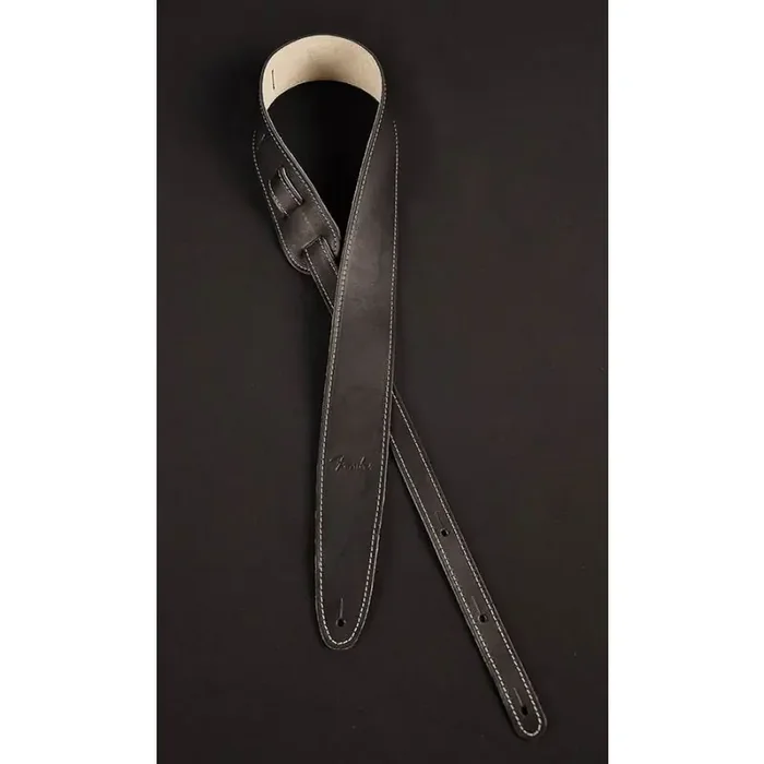Fender guitar strap ball glove leather, black
