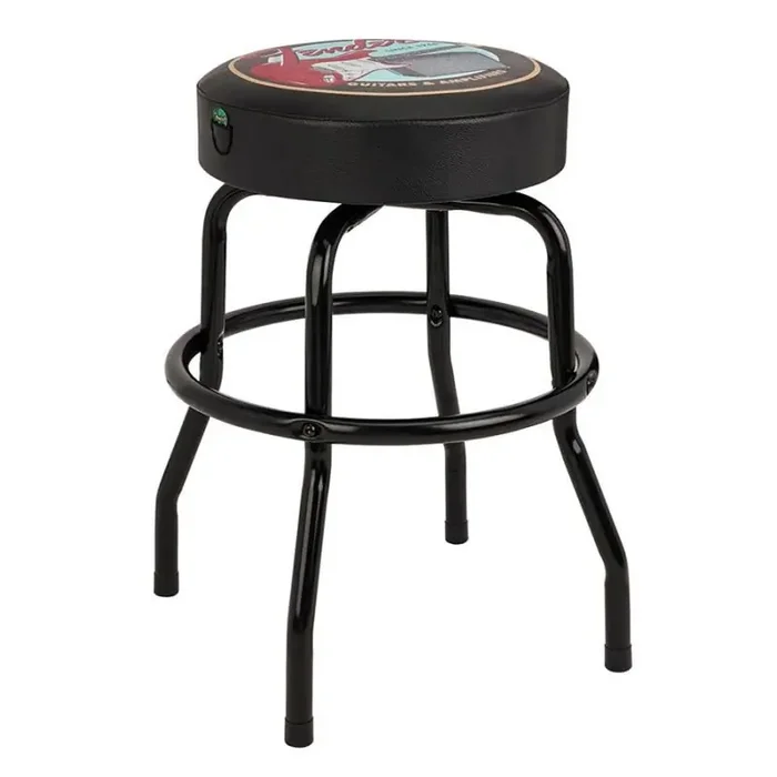 Fender Guitars & Amps pick pouch barstool, black/black, 24″