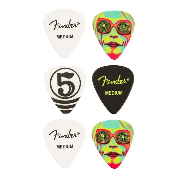 Fender John 5 351 celluloid picks, 6-pack