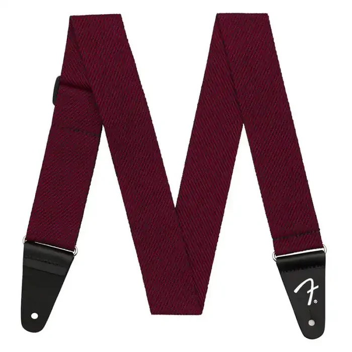 Fender Modern Tweet 2″ guitar strap, black/red