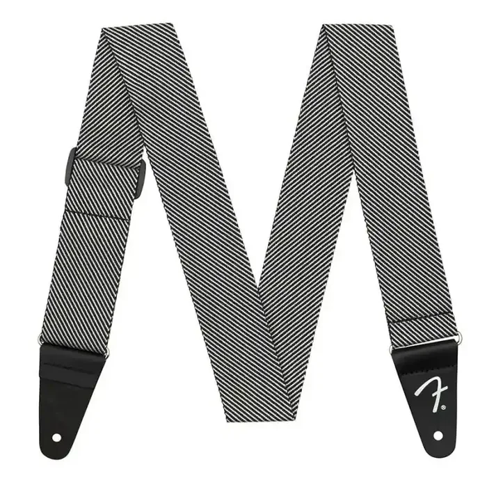 Fender Modern Tweet 2″ guitar strap, white/black