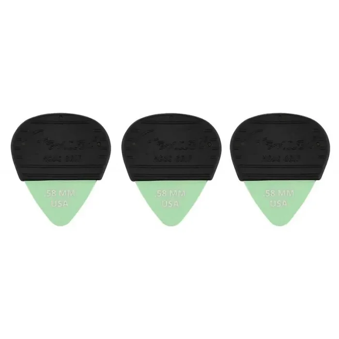 Fender Mojo Grip picks, dura-tone delrin 0.58, 3-pack