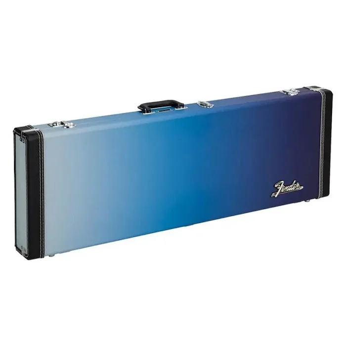 Fender Ombr� guitar case for Strat/Tele, Belair Blue gradient colour, matching plush interior