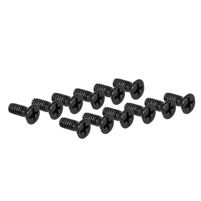 Fender Outlet screw, M6-32X3/8 FH HEX BLK (D