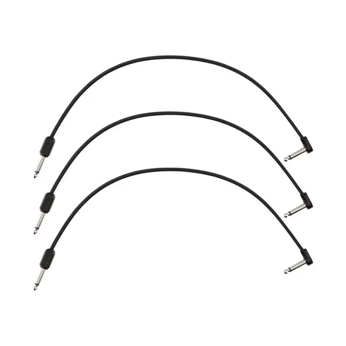 Fender Professional Series Blockchain 16″ patch cable, 3-pack, straight/angled