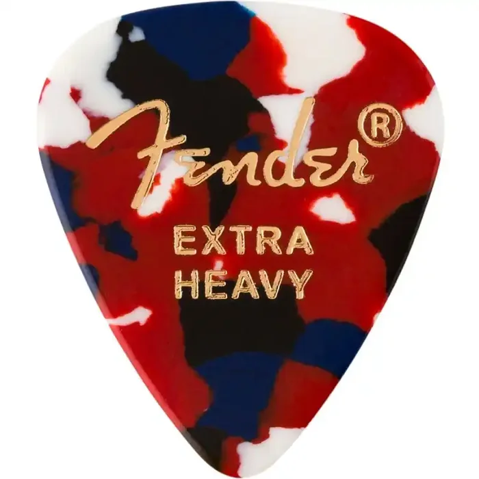 Fender® 351 Picks, XHeavy Confetti 12