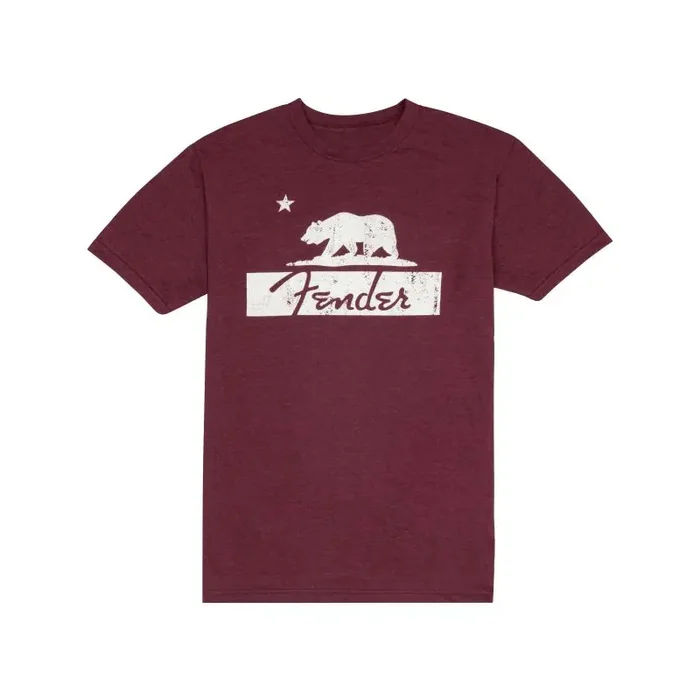 Fender® Burgundy Bear Unisex Tee, M