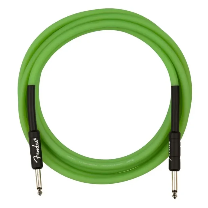 Fender® Glow in the dark Kabel green 3m