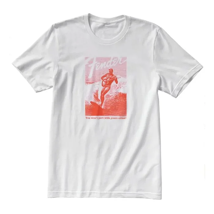 Fender® Jaguar® Surf Tee White/red S