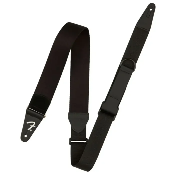 Fender® Right Height Rayon Strap, Black